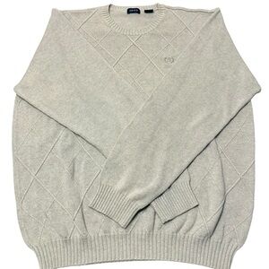 Izod Men's Light Gray Crewneck Sweater